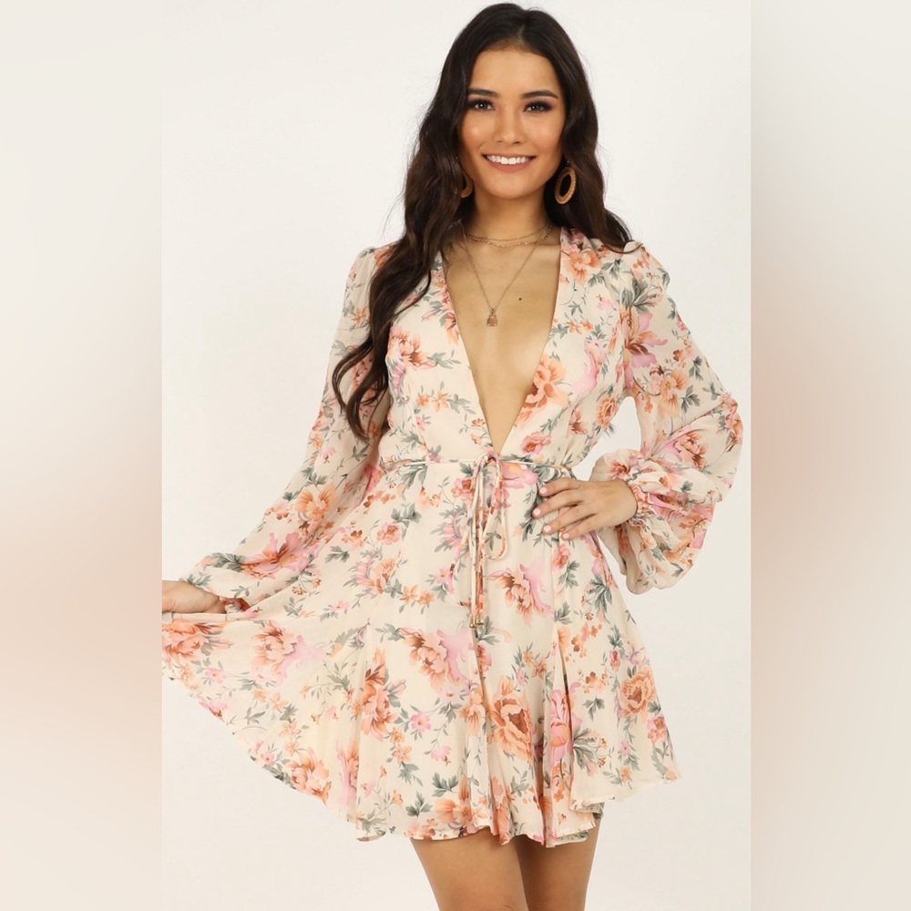 Showpo Elegant Floral Mini Dress